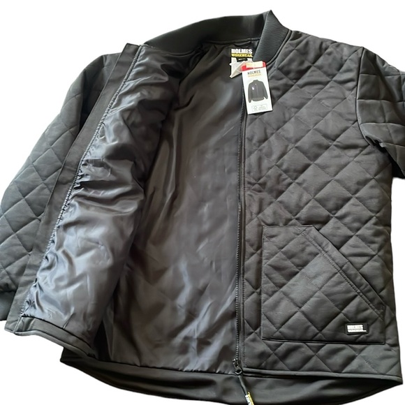 Holmes Workwear - Men’s Quilted Freezer Jacket - Picture 2 of 6